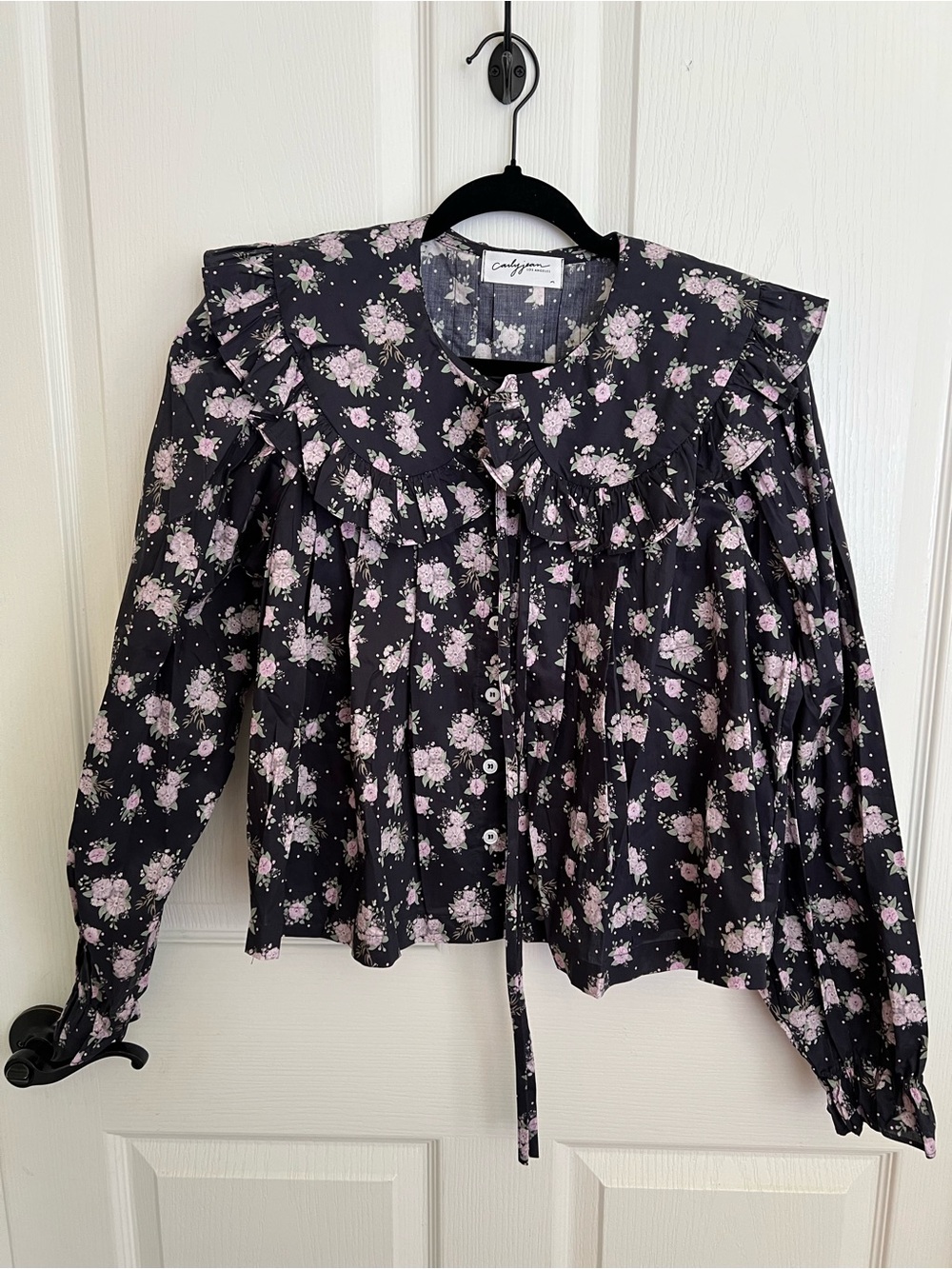Carly Jean Los Angeles Keller Floral Blouse NWOT